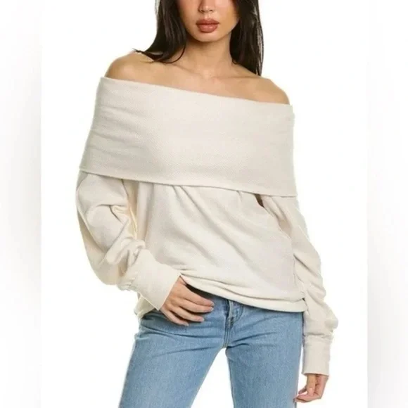 FREE PEOPLE Hazy Heart Thermal Top In White - Picture 8 of 8